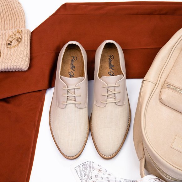 Parallel Shoes Shoes - Linen Plaintoe Oxfords - Emerge Collection